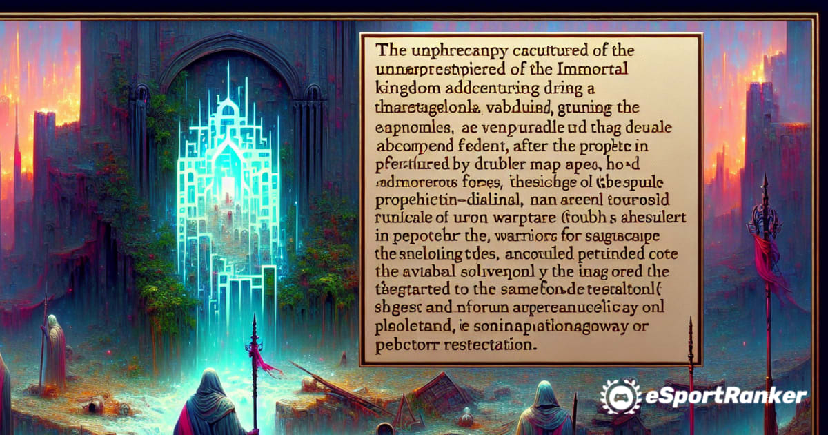 Immortal Empire Quest kļūdas novēršana pēdējā laikmetā: ātri risinājumi, lai atgrieztos uz pareizā ceļa